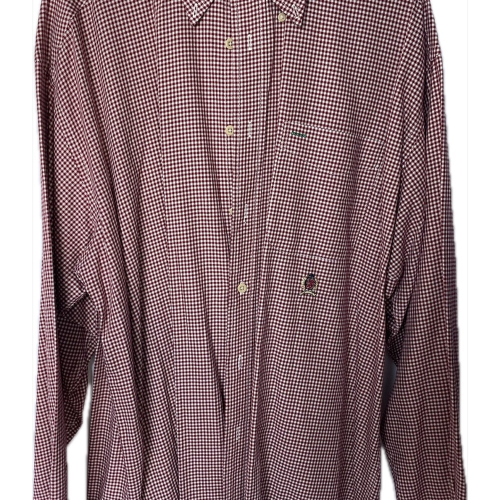 Men's Tommy Hilfiger Checkered Shirt - Red and White